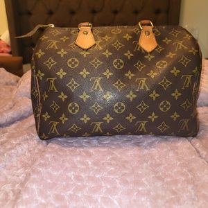 Louis Vuitton LV Monogram Speedy 25 Vintage Handbag Purse Date Code SP1909